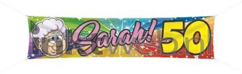Folat 50 Jaar Sarah Spandoek, 40x180cm Product only