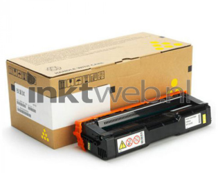 Ricoh 408355 toner geel Combined box and product