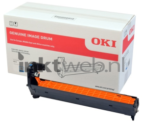Oki C813 drum cyaan Combined box and product
