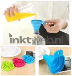 Benson Siliconen Trechter Opvouwbaar rood Product only