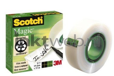 Scotch magic 810 onzichtbare plakband 19x32,9 mm transparant