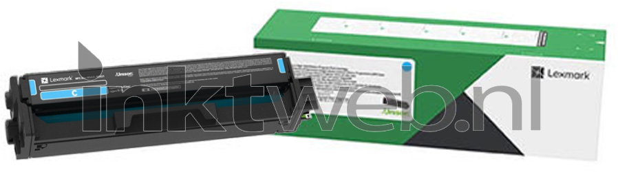 Lexmark 20N20C0 cyaan Combined box and product