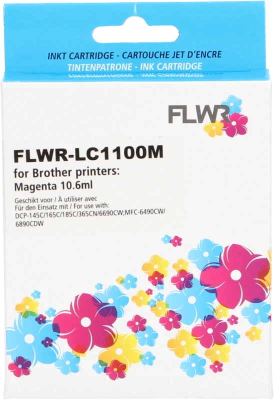 FLWR Brother LC-980M magenta (Huismerk (compatible))