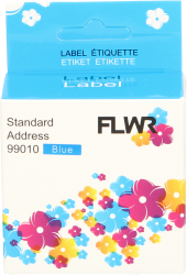 FLWR Dymo  99010 28 mm x 89 mm  blauw IW-99010-Blue