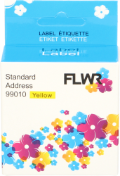 FLWR Dymo  99010 28 mm x 89 mm  geel IW-99010-Yellow