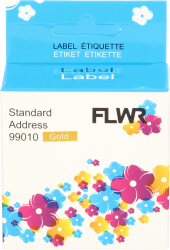 FLWR Dymo  99010 89 mm x 28 mm  goud Front box