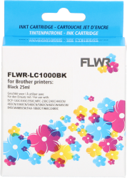 FLWR Brother LC-970BK / LC-1000BK zwart Front box