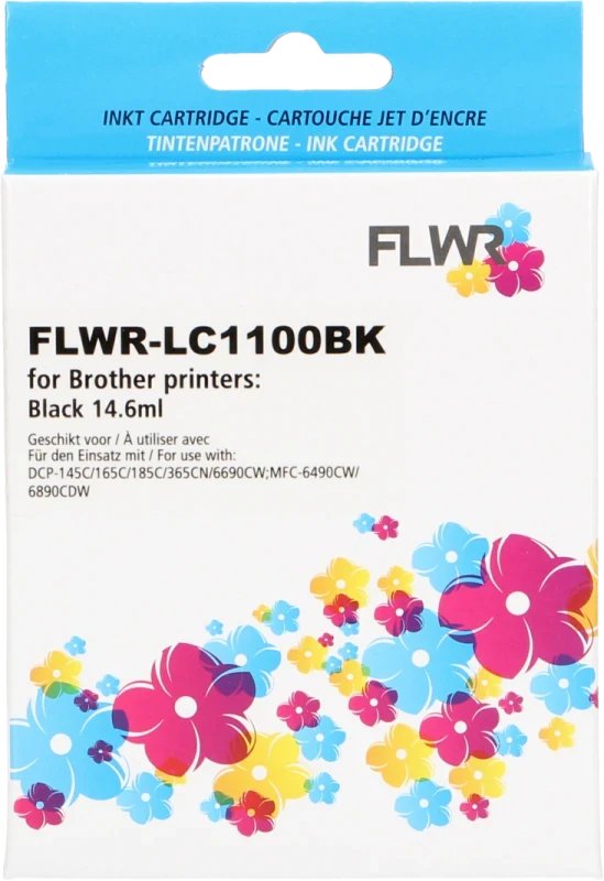 FLWR Brother LC-980BK zwart (Huismerk (compatible))