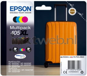 Epson 405XL Multipack zwart en kleur Front box