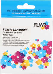 FLWR Brother LC-970Y / LC-1000Y geel Front box