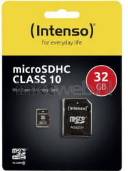 Intenso microSDHC-kaart Class 10 32GB Front box