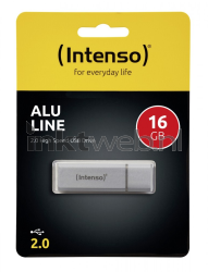 Intenso Alu Line USB stick 16GB zilver Front box