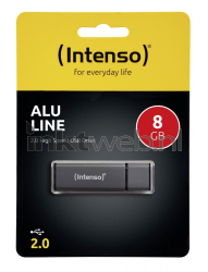 Intenso Alu Line USB stick 8GB Antraciet Front box