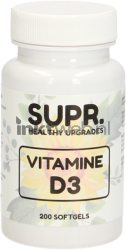 SUPR Vitamine D3 softgels Front box