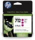 HP 712 3-pack magenta (Origineel Hoge Capaciteit)