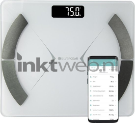 Silvergear Bluetooth Smart Scale wit Product only