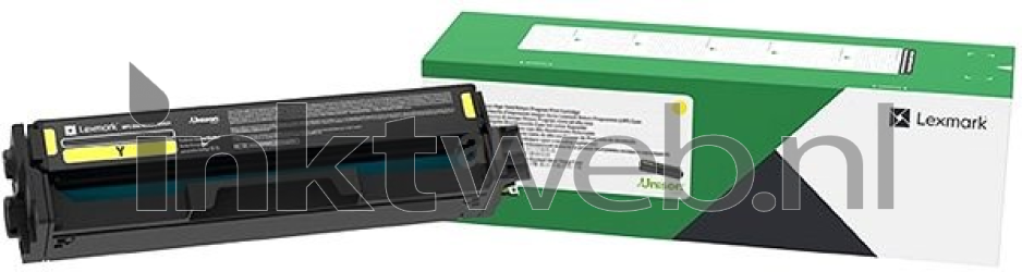Lexmark C3220Y0 geel Combined box and product
