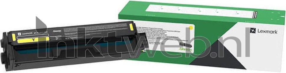 Lexmark C332HY0 geel Combined box and product