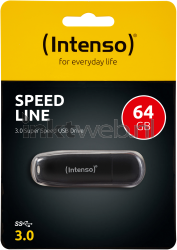 Intenso Speed Line USB flash drive 64GB zwart Front box