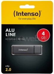 Intenso Alu Line USB stick 4GB Antraciet Front box