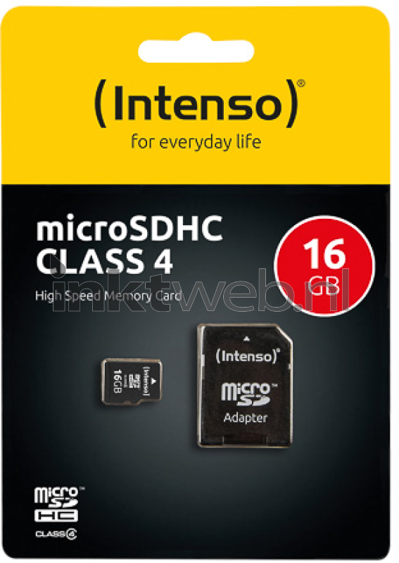 Verzorger ontsnapping uit de gevangenis gevogelte Intenso Micro SD Card 16GB (Origineel)