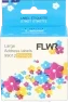 FLWR Dymo  99012 adreslabel 36 mm x 89 mm  oranje