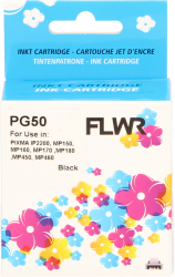 FLWR Canon PG-50 zwart Front box