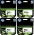HP 963XL multipack (Opruiming 4 x 1-pack los) zwart en kleur