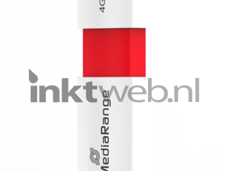 MediaRange USB flash drive 4GB color edition rood Product only