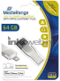 MediaRange USB 3.0 combo flash drive met Apple Lightning plug 64GB