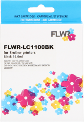 FLWR Brother LC-1100BK zwart Front box