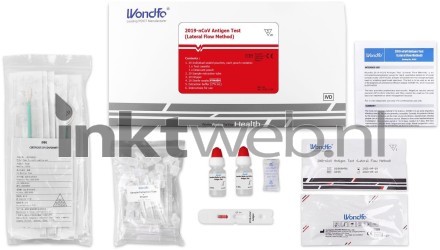 Wondfo COVID-19 zelftest 20-pack Combined box and product