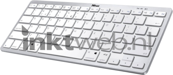 Trust Nado draadloos QWERTZ toetsenbord wit Product only