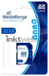 MediaRange SDHC memory card, Class 10, 32GB Front box