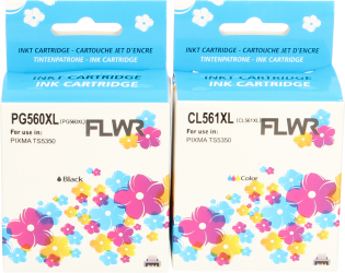 FLWR Canon PG-560XL / CL-561XL zwart en kleur Front box