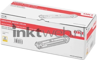 Oki C650 drum geel Front box
