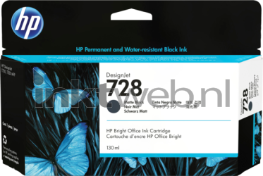 HP 728 mat zwart Front box
