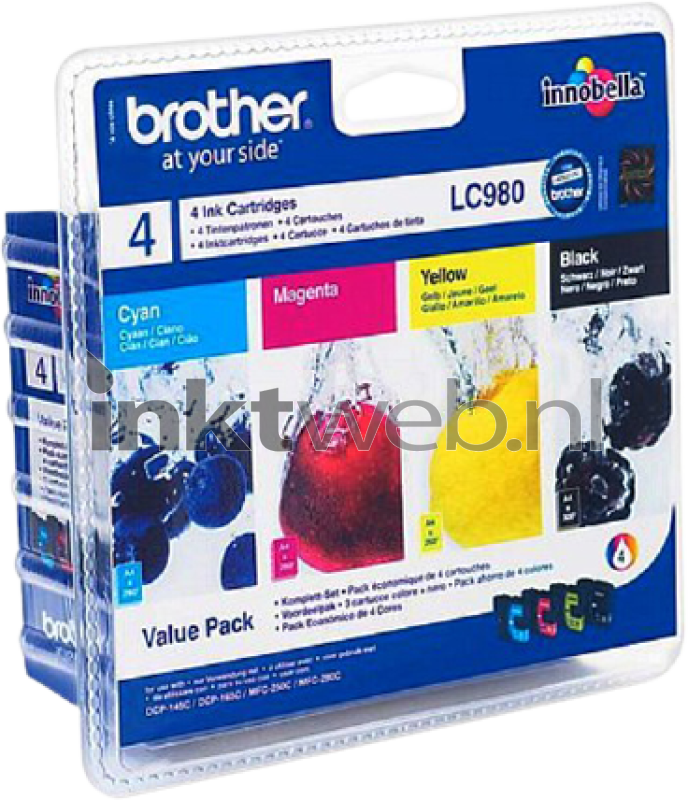 Brother LC-980 Voordeelpak zwart en kleur (Origineel)