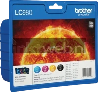 Brother LC-980 Multipack (MHD 2015/2025) zwart en kleur