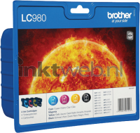Brother LC-980 Multipack (Opruiming 4 x 1-pack los outlet)