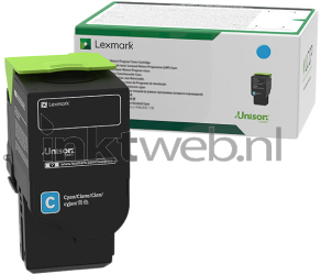 Lexmark C2320C0 cyaan Combined box and product