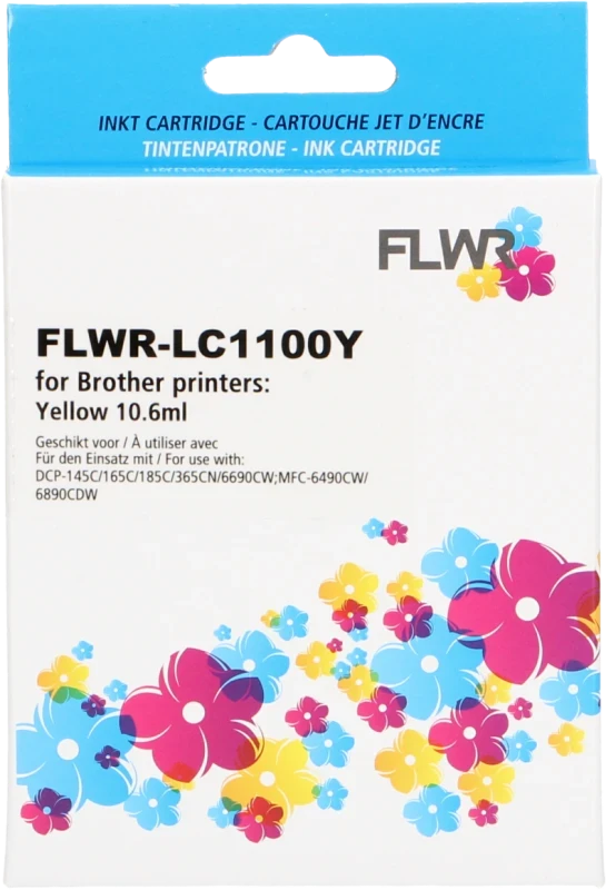 FLWR Brother LC-980Y geel (Huismerk (compatible))