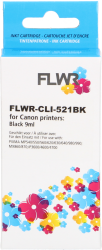 FLWR Canon CLI-521BK zwart Front box