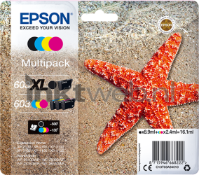 Epson 603XL / 603 zwart en kleur Front box