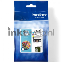 Brother LC-424 4-pack zwart en kleur Front box