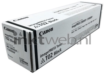 Canon T02 toner zwart Front box