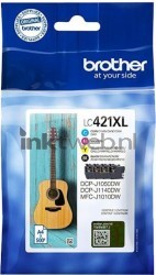 Brother LC-421XL Multipack 4-pack zwart en kleur Front box