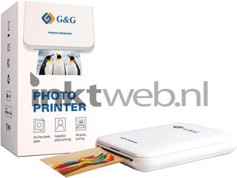 G&G Mini Pocket Photo Printer wit 