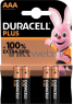 Duracell Duracell Plus Alkaline 100% AAA 4 pack
