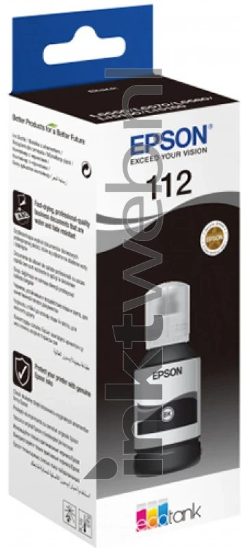 Epson 112 inktfles zwart (Origineel)